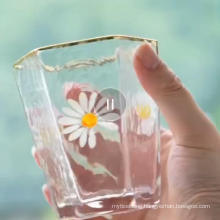 Simple, Fresh and Elegant Hexagonal Glass for Drinking at Home